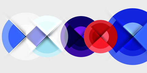 Target circle geometric abstract shapes. Vector Illustration For Wallpaper, Banner, Background, Card, Book Illustration, landing page