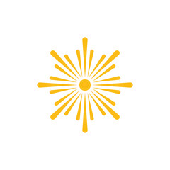 Wall Mural - Sun logo vector template symbol design