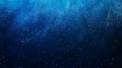 Wall Mural - Blue gradient background with glowing blue light, grainy noise texture on a dark backdrop, ideal for a sleek banner or header design
