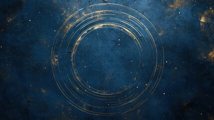 Wall Mural - Celestial Rings: A Cosmic Abstract Masterpiece