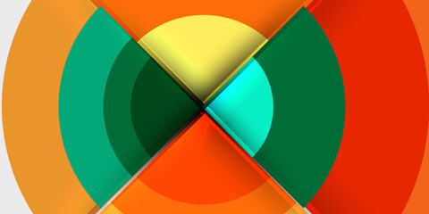 Target circle geometric abstract shapes. Vector Illustration For Wallpaper, Banner, Background, Card, Book Illustration, landing page