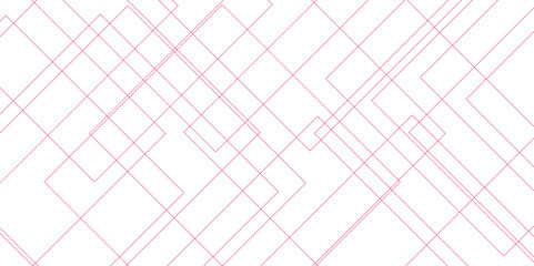 Wall Mural - abstract background red technology geometric squares in bright light. white and red vector blueprint
