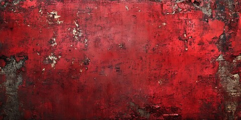 old red christmas background, vintage grunge dirty texture, distressed weathered worn surface, dark black red 