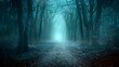 © irawan - Mystical Foggy Forest Path Beckons Through Ancient Trees