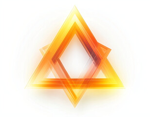 Sticker - Abstract Orange Triangles