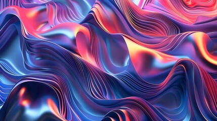 Wall Mural - abstract colorful background with flowing, wavy textures.