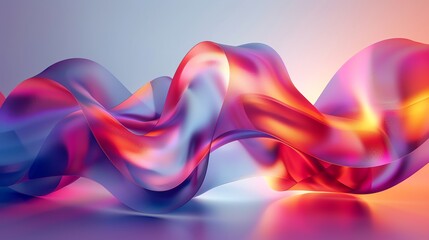Wall Mural - abstract colorful background with flowing, wavy textures.