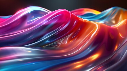 Wall Mural - abstract colorful background with flowing, wavy textures.