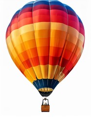 Wall Mural - Hot air balloon on a white background with space for your text.