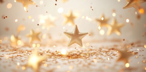 Wall Mural - A festive, bright party background suitable for holiday celebrations and New Year’s Eve events.