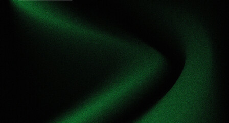 Wall Mural - dark grainy green black noise gradient background noisy texture grainy banner or header design