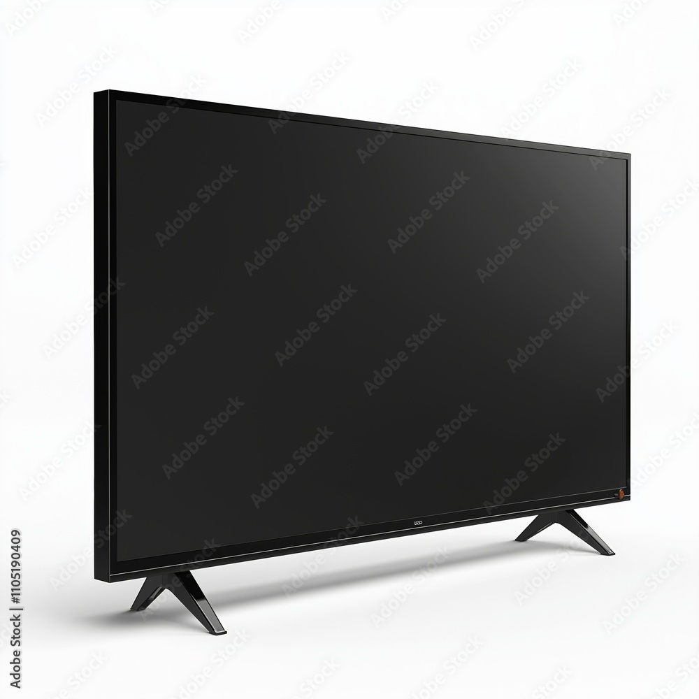 Ultrawide lcd monitor screen isolated on white background, Front view ...