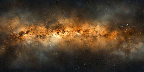 Wall Mural - Stars of a planet and galaxy in a free space background