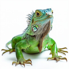 Wall Mural - Green Iguana Isolated