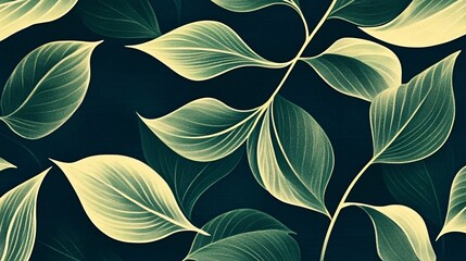 Vintage botany graphic art featuring natural patterns.