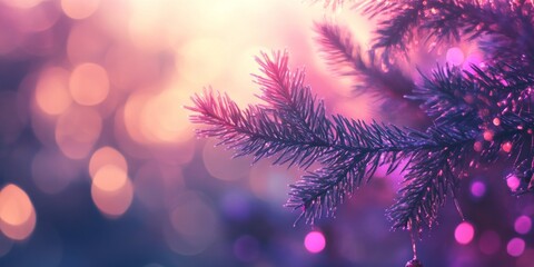 Leinwandbilder - Vibrant bright purple bokeh creates a stunning nature background, offering a visually striking ambiance filled with colorful bokeh effects, perfect for enhancing any creative project.