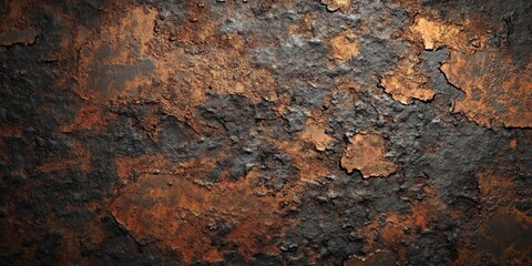 Aufkleber - Rusted metal texture offers a captivating background, showcasing intricate details and colors. This rusted metal texture can enhance various design projects and add visual interest.