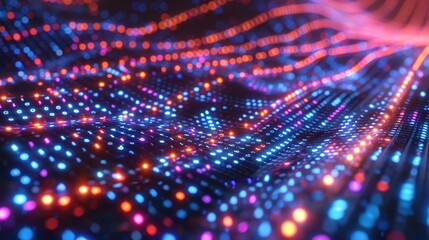 Abstract Technology Background for Software Development and Programming Generative AI