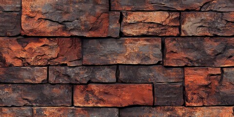 Poster - Brick stone texture is ideal for creating unique wallpaper and background designs. This brick stone texture adds depth and character, making it perfect for various creative projects.