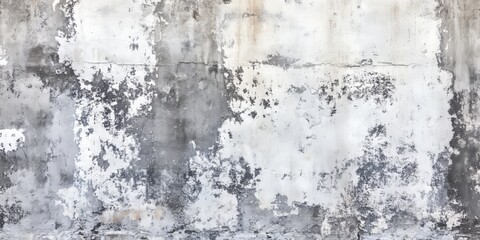 Aufkleber - Monochrome texture featuring shades of white and gray creates a striking visual. This grunge wall texture showcases the beauty of concrete cement, emphasizing the monochrome aesthetic.