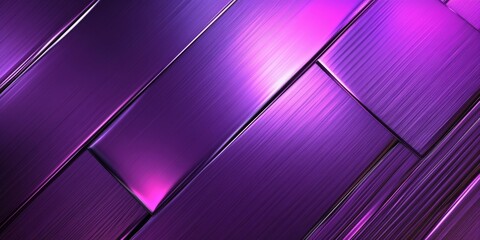 Fototapete - Abstract lilac background featuring a textured metal sheet. The design showcases a rectangular neon background that enhances the abstract lilac theme and adds depth to the overall composition.