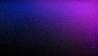 Black and purple color gradient with noise texture effect. Abstract backdrop.