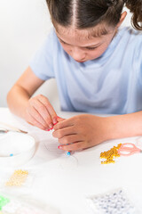 Wall Mural - Colorful Clay Beads Set for Creative Kids' Bracelet Making