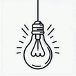 © Indri - A light bulb with rays, symbolizing ideas or brightness.