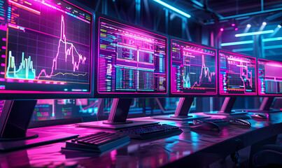 computer monitor with code