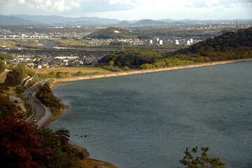 Wall Mural - 兵庫県・平荘湖にて晩秋の風景