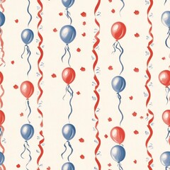 Canvas Print - Vintage Balloon Pattern Design