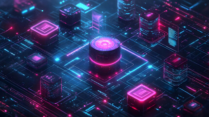 Digital Data: Exploring Futuristic Technology's Impact on Society,  Revolutionizing Information Processing and Storage.
