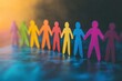 © alphaspirit - Colorful paper people holding hands symbolizing diversity and inclusion
