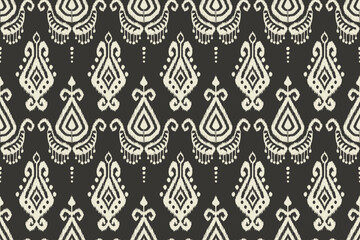 abstract ethnic ikat pattern traditional design for background, carpet, wallpaper, clothing, wrappin