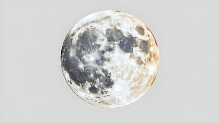 Wall Mural - a close-up view of the moon's surface with detailed craters and features, displaying a realistic and