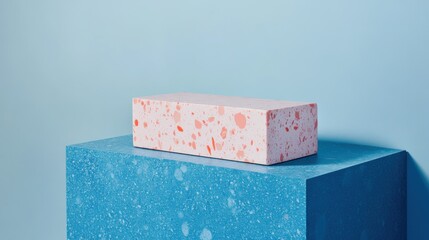 Wall Mural - Pink Terrazzo Platform.