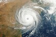 © ChaoticMind - A breathtaking satellite image captures the powerful cyclone swirling with intensity over the ocean, showcasing the natural forces at play and the dynamic weather phenomenon.