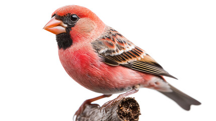 Poster - male cardinal isolated on white background