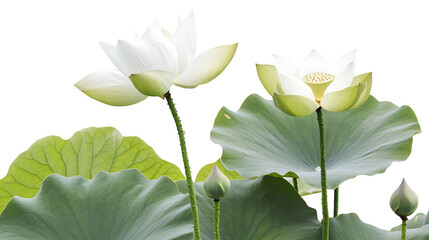 Wall Mural - white lotus flower in the garden