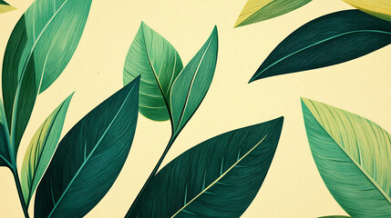 Vintage graphic art featuring a botanical design.