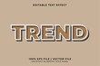 © Wahyu - Minimalist editable 3d TREND text effect with soft brown color
