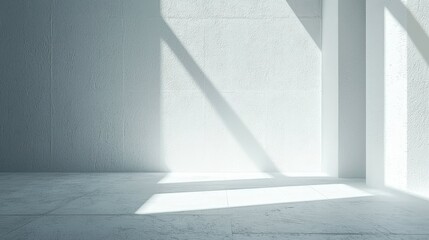 Wall Mural - Minimalist Abstract Photo with Smooth White Background and Architectural Elements