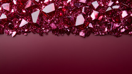 A close up of a red background with a bunch of red gems on it