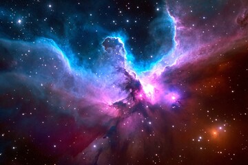 Wall Mural - a fantasy abstract view of the cosmos