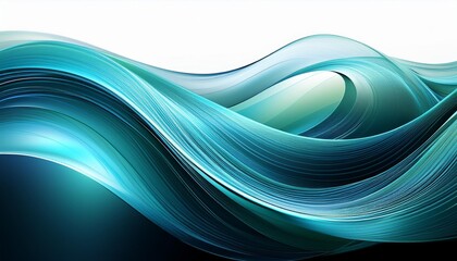 Canvas Print - abstract blue wave background