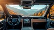© Handz - Luxurious SUV Interior Scenic Autumn Mountain View