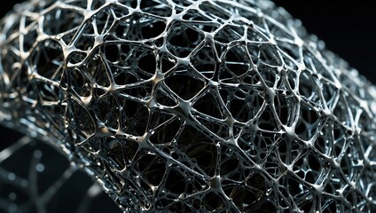 Futuristic synthetic material for innovative tech applications.