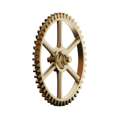 Wall Mural - cog wheel isolated