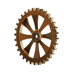 Wall Mural - cog wheel isolated