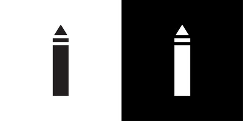 chalk icon simple vector symbol